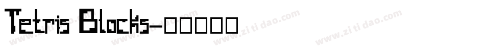 Tetris Blocks字体转换